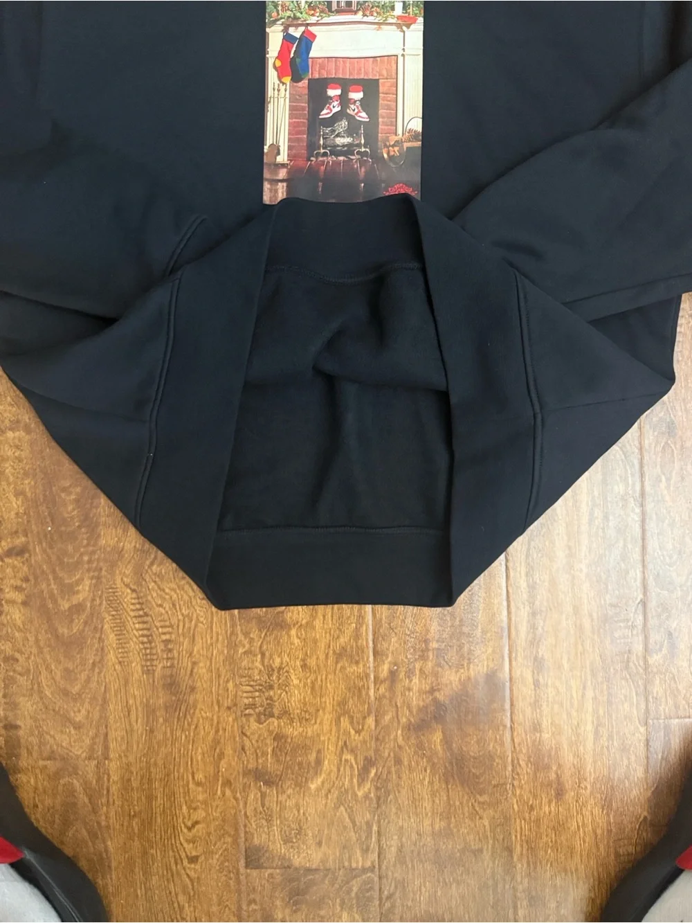 Jordan Black Pullover Hoodie with Front Graphic